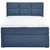 Carryhome POSTELJA BOXSPRING 120 cm x 200 cm , tekstil temno modra