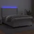 Vidaxl Box spring postelja z vzmetnico LED bela 140x200cm umetno usnje