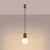 Sollux SL.1729 - Luster na sajli HALO 1xG9/8W/230V prečnik 12 cm narandžasta