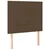 vidaXL Vzglavje postelje temno rjavo 90x5x118/128 cm blago