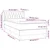 Vidaxl Box spring postelja z vzmetnico krem 90x190 cm blago