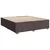 Vidaxl Box spring postelja z vzmetnico temno rjava 180x200 cm blago