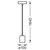 Ledvance - Luster na sajli PENDULUM ROUND 1xE27/15W/230V crna