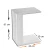 Hanah Home Klub sto Single, 35x61x45 cm, Braon