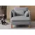 Atelier del Sofa Fotelja Flexy, 105 x 75 x 150 cm, Siva