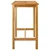 Vidaxl Barska miza Naravna 110 x 60 x 105 cm Masiven teak