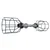 Opviq Zidna lampa E27 Socket, Crna