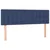 Vidaxl Box spring postelja z vzmetnico LED modra 140x190 cm blago
