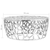 Stolić za kavu od lijevanog aluminija 70 x 30 cm srebrni