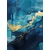 Tapeta imitacija moder marmor - 196x270