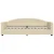 Vidaxl Izvlečna dnevna postelja s predali krem 80x200 cm blago