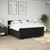 Vidaxl Box spring postelja z vzmetnico črna 180x200 cm blago