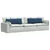 Jastučići za sofu 2 pcs Plava 120 x 40 cm tkanina