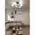 Luster na šipci MAGNUM 6xE14/10W/230V bela/zlatna/crna