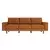 ATELIER DEL SOFA Sofa sa 3 sedišta Sparrow Extra 3 Caramel Walnut