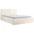MID.YOU OBLAZINJENA POSTELJA 140 cm x 200 cm , les, tekstil, leseni material krem barve