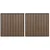 Zidne panele 2 pcs Smeđa 60,5 x 60 cm
