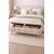 Hanah Home Sara tapacirana klupa s prostorom za odlaganje 90 × 45 × 35 cm, bež
