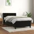 Vidaxl Box spring postelja z vzmetnico črna 80x200 cm žamet