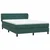 Vidaxl Box spring postelja z vzmetnico temno zelena 160x220 cm žamet