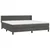 Vidaxl Box spring postelja z vzmetnico temno siva 200x200 cm žamet