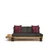 ATELIER DEL SOFA Ležaljka - sofa Prirodno Antracit CPT8371 200