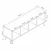 Hanah Home TV komoda Rena 21008, 140 cm, Moonstone
