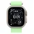 49mm Neon Green Ocean Band Extension - Natural Titanium Finish