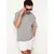Trendyol Gray Oversize 100% Cotton Crew Neck Minimal Text Printed T-Shirt