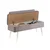 Hanah Home Trpezarijska klupa Vina 0701 110x85x36cm Belo-Siva