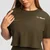 GymBeam Women‘s Limitless Cropped T-Shirt Espresso
