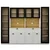 Hanah Home Nero Quad vitrina za kafe kutak sa LED osvetljenjem 240 × 190 × 44 cm, bela