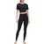 Energetics OLENE II SS W, ženska majica za fitnes, crna 434492