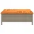 Vrtni stol sivi 70 x 70 x 25 cm od ratana i bagremovog drva