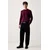 Tommy Jeans Pulover DM0DM21787 Bordo rdeča Slim Fit