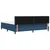 Vidaxl Postelja boxspring z vzmetnico Modra 200 x 200 cm blago