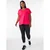 Active by Zizzi Majica Abasic  temno roza