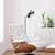 Aberto Design Podna lampa Anemon 13805, 37 x 30 x 138 cm, 1 x E27, 250 cm Kabl,, Crna
