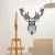 Wallity Zidna dekoracija Deer 2, 60x65 cm, 1.2mm, Crna