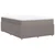 Vidaxl Box spring postelja z vzmetnico taupe 140x190 cm blago