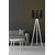 Opviq Podna lampa 105, Belo-crna