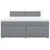 Vidaxl Box spring postelja z vzmetnico svetlo siva 180x200 cm blago