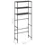 Stalak za pohranu iznad perilice 3 razine crni 69 x 28 x 169 cm