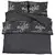 Set posteljine za poplun crna 200x220 cm pamučni
