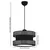 Opviq Luster Halo, 40x40cm, Antracit-beli