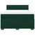Vidaxl Box spring postelja z vzmetnico temno zelen 140x190 cm žamet