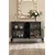 Hanah Home komoda Elips 120, 120 cm, antracit / srebrna