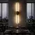 Crna zidna LED lampa 12W 3000K IP20 1m