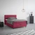 Boxspring Krevet Miami 140/200 cm , boja crnog vina
