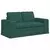 Set sofe 2 pcs Tamnozelena 162 x 80 x 82 cm tkanina